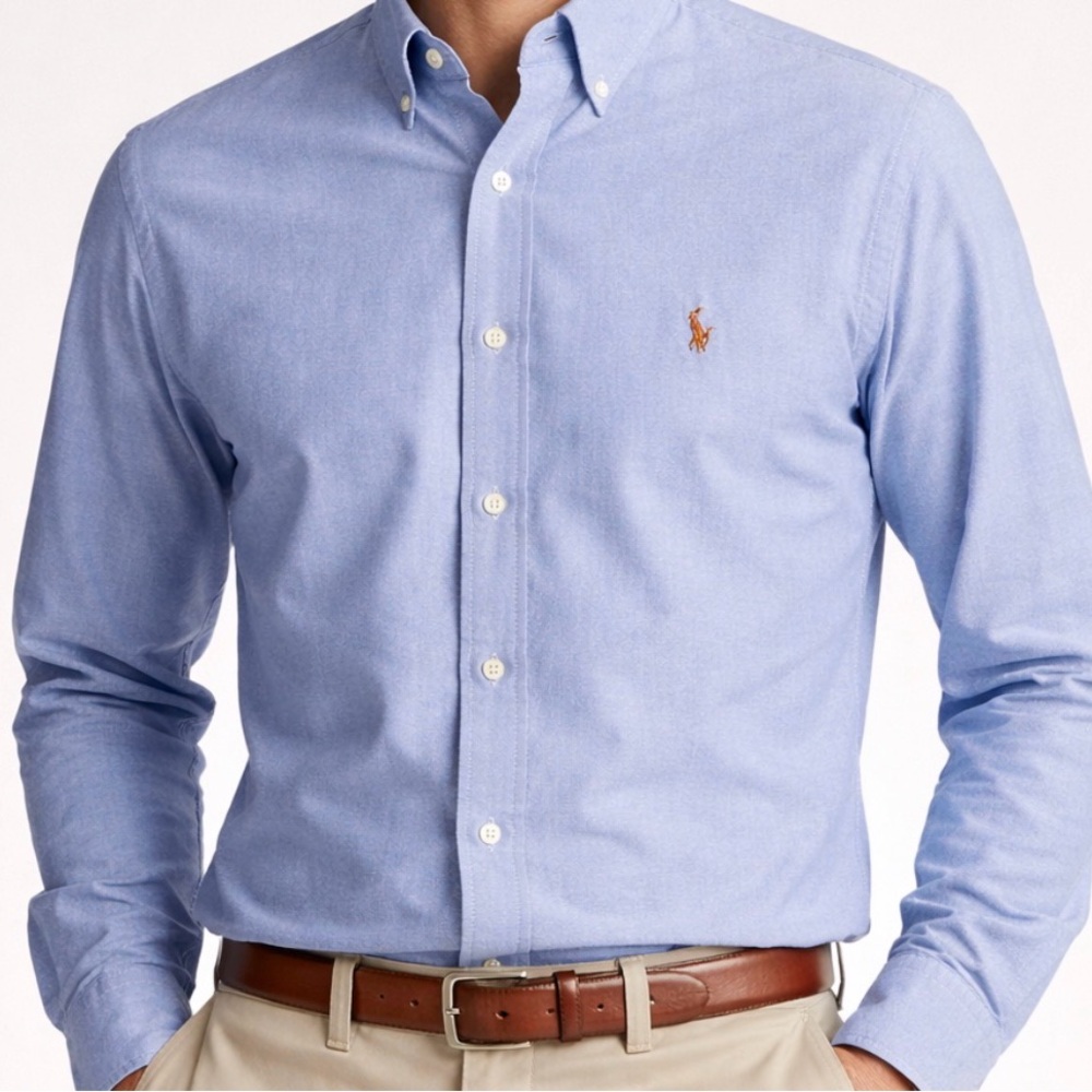 Ralph Lauren Men's Light Blue Dress Shirt